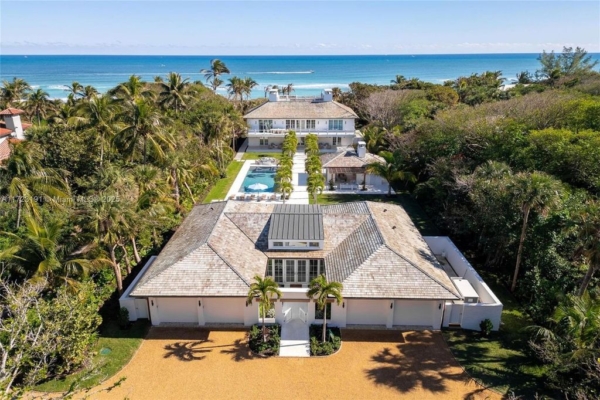 Oceanfront Estate in Hobe Sound Priced at $35 Million with Private Beach and Unparalleled Luxury