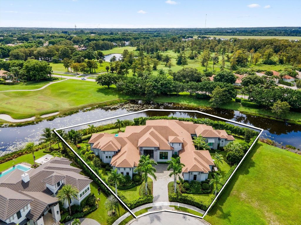 Stunning $13.7 Million Custom Estate with Waterfront Views in Palm Beach Polo, Wellington