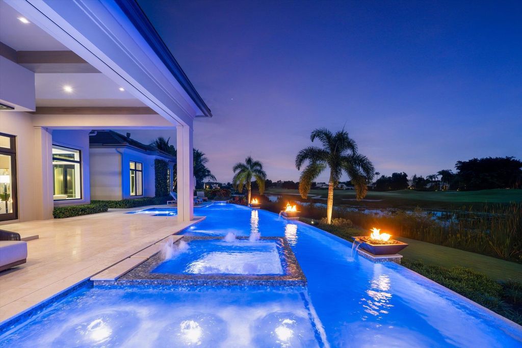 Stunning $13.7 Million Custom Estate with Waterfront Views in Palm Beach Polo, Wellington