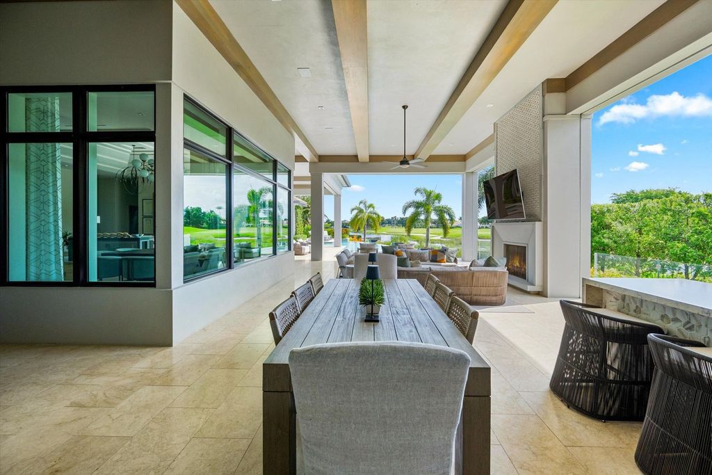 Stunning $13.7 Million Custom Estate with Waterfront Views in Palm Beach Polo, Wellington