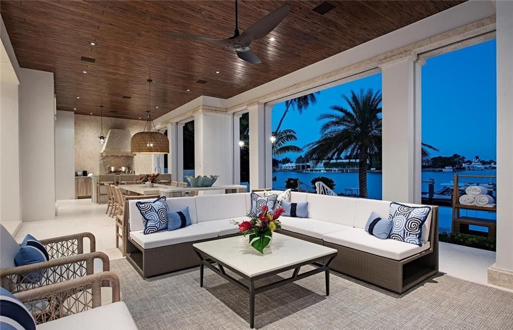 This exquisite 2022-built home offers breathtaking Doubloon Bay views and exclusive Cutlass Cove beach access.