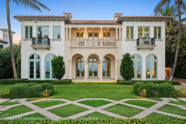 Breathtaking Mediterranean Oceanfront Masterpiece in Palm Beach Listed for $60 Million