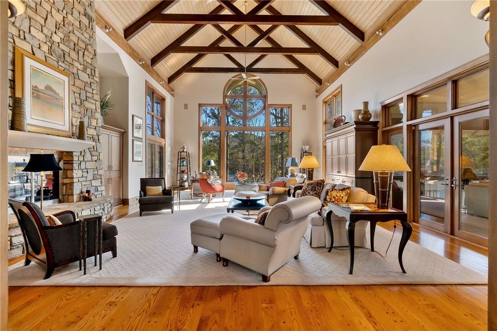 Lake Keowee Retreat Resort Style Living on a 1 Acre Point Lot Offered for 5.15 Million 5