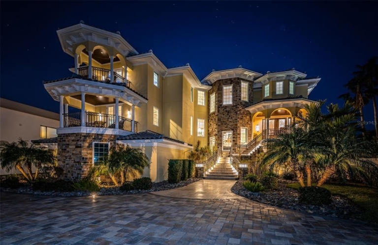 Stunning $4.8 Million Waterfront Estate in North Redington Beach with Smart Home Features