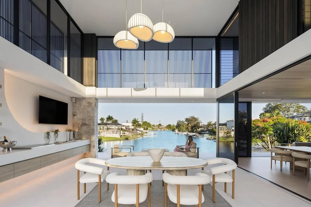 The Ashbourne House by Jared Poole Design A Waterfront Masterpiece in Carrara 5