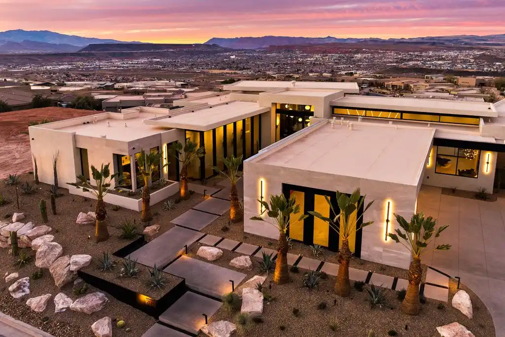 2031 E Pinnacle Dr Baja Contemporary Masterpiece with Expansive Utah Views Asks 7.5 Million 2