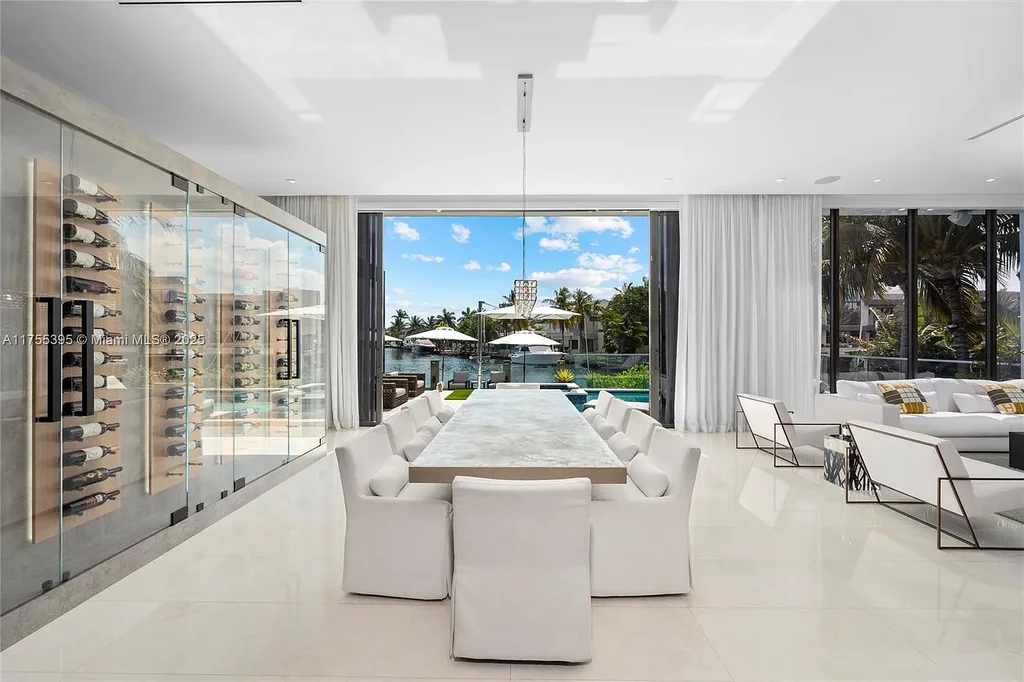 Elegant six-bedroom estate in Eastern Shores, North Miami Beach, with breathtaking water views and premium amenities.