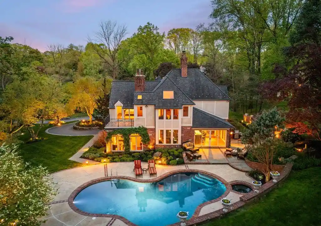 1100 Green Valley Rd Showcases a Stunning Tudor Revival in Bryn Mawr for 2.795 Million 3