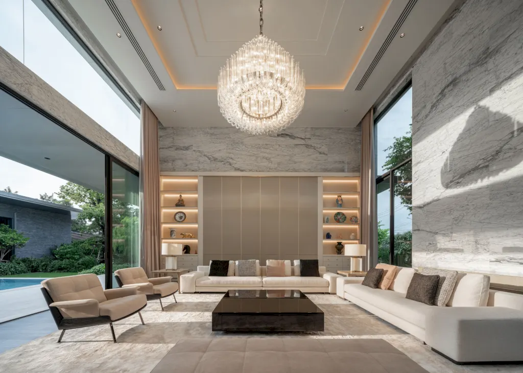 Casa Blanco by Archismith A Serene Courtyard Home Anchored by Light Water and Material Honesty in Bangkok 7