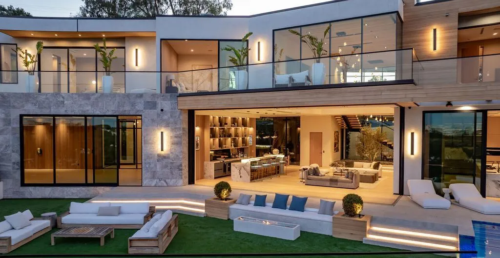 Stunning 1104 N Tigertail Rd Estate with Breathtaking Views of the City Skyline and Getty Center Priced at 23995000 11
