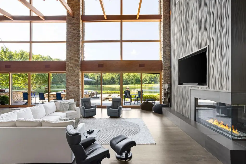 10463 W H Ave Offers Unrivaled Tranquility and Grand Luxury on 28 Acres in Michigan for 3.2 Million 8