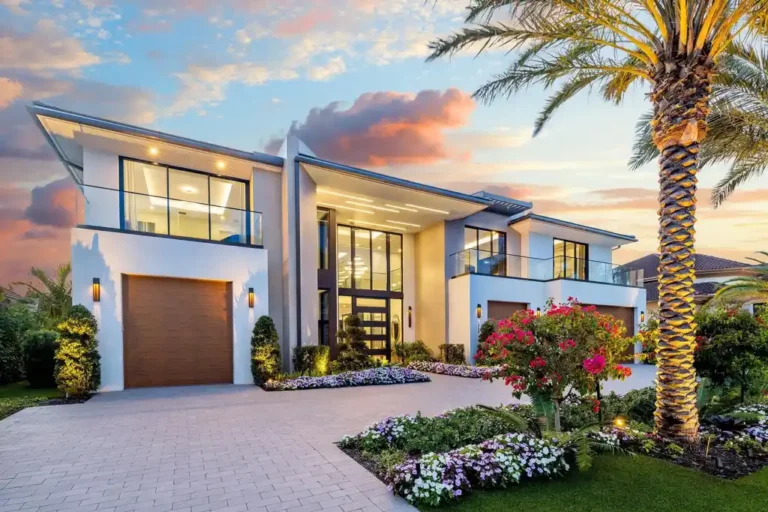 Sleek $15 Million Modern Masterpiece Brings European Glamour to Boca Raton’s Elite Royal Palm Enclave