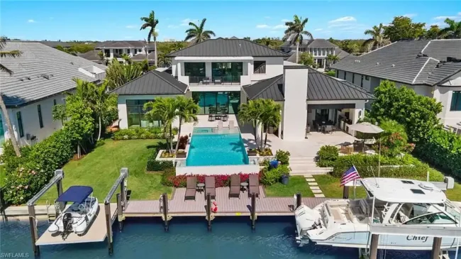 Live Exceptionally in a $12 Million Captivating Coastal Retreat in Royal Harbor, Naples