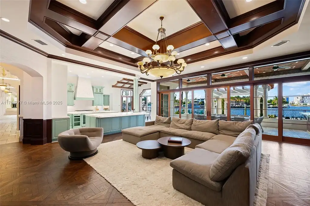 Luxury waterfront estate at 2509 Aqua Vista Blvd in Fort Lauderdale featuring a Mediterranean-style exterior, lagoon pool, and 200 ft of Intracoastal frontage.