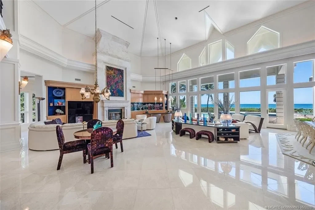 Private heated pool and spa overlooking the ocean at 3066 SE Dune Drive Stuart FL
