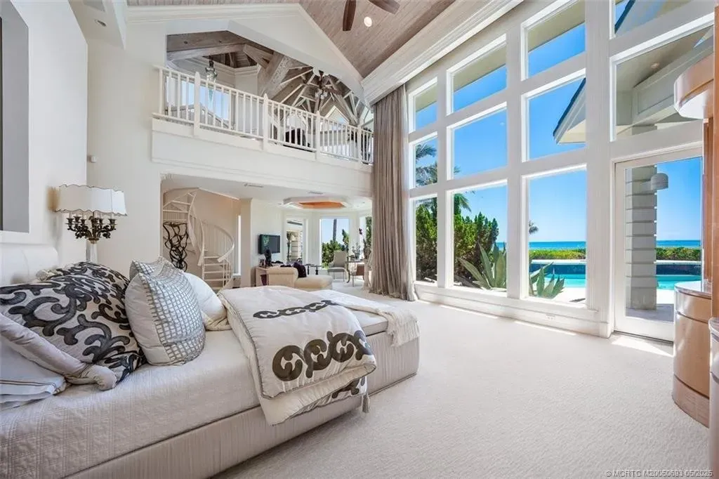 Private heated pool and spa overlooking the ocean at 3066 SE Dune Drive Stuart FL