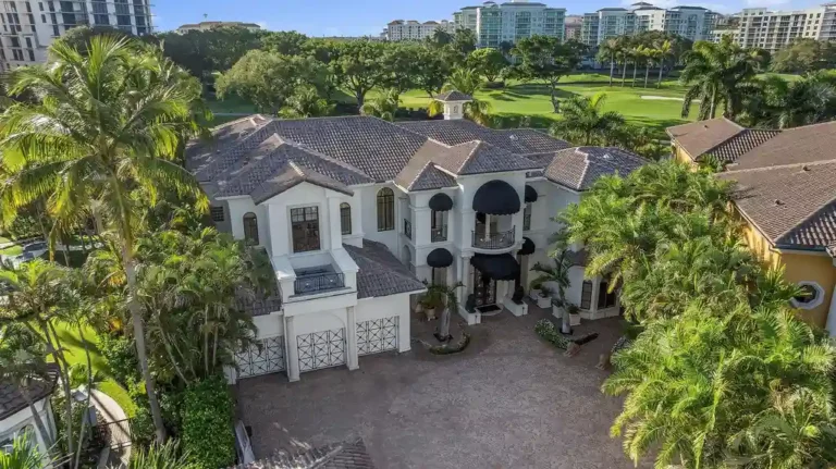 $12.9 Million Grand Lakefront Retreat with Private Guest House in Prestigious Boca Raton Enclave