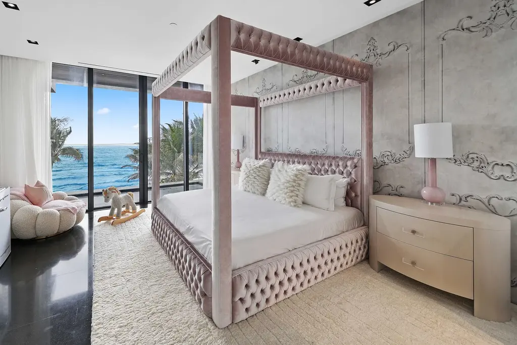 Oceanfront luxury estate at 3715 S Ocean Boulevard in Highland Beach featuring 11,000 sqft, infinity-edge pool, sky deck, and panoramic Atlantic views.