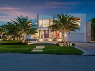 420 Island Dr Lists for 14M Stunning Waterfront Sanctuary in Exclusive Key Biscayne 1