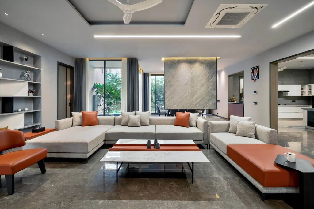 Panjab House by Planet Design & Associates Blends Floating Geometry with Light-Filled Living in Ludhiana, India