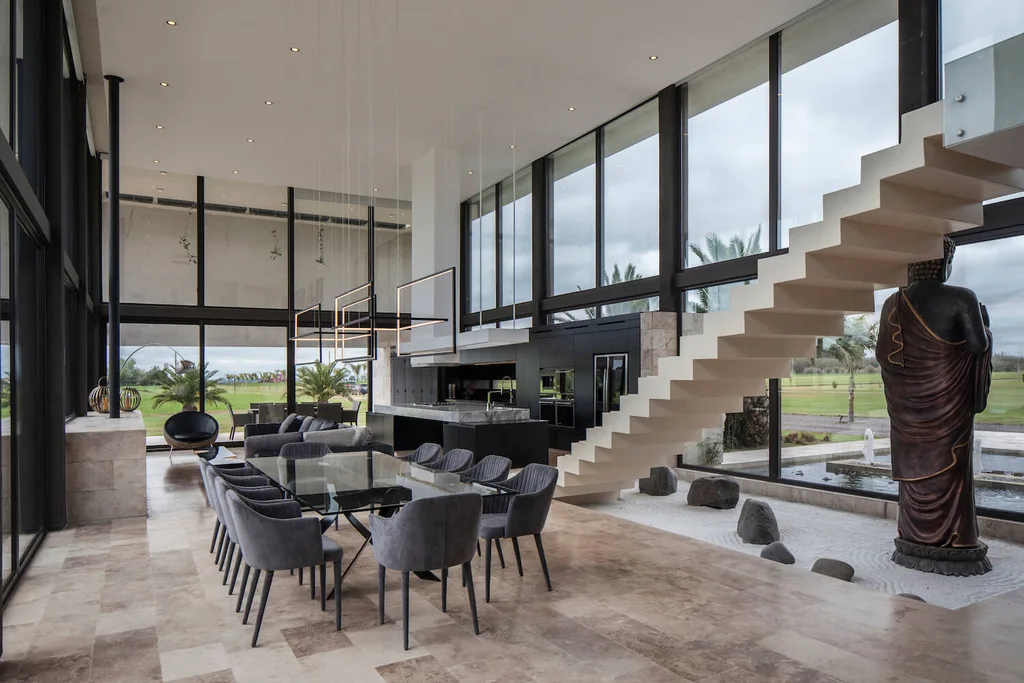 Polo House by OON Architecture, Transparency, Geometry, and Landscape in Harmony