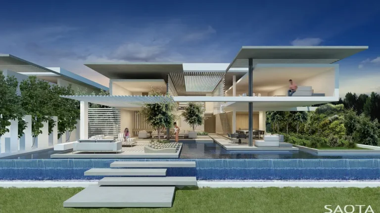 Shah House by SAOTA, A Tranquil Riverfront Retreat Designed for Multigenerational Living in Surat, India