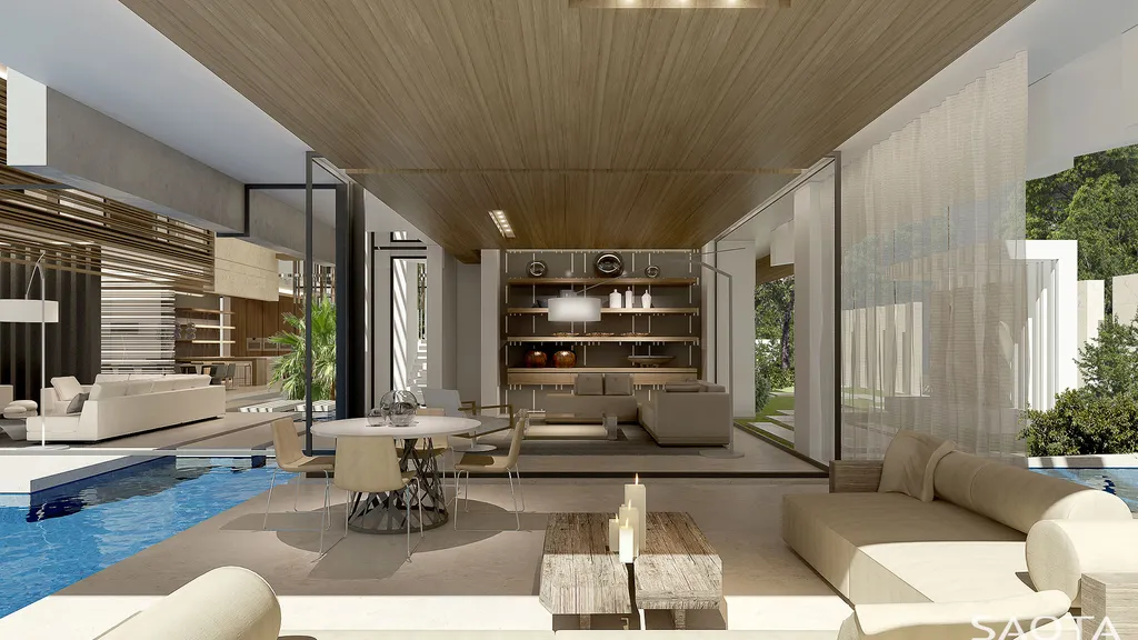 Shah House by SAOTA, A Tranquil Riverfront Retreat Designed for Multigenerational Living in Surat, India
