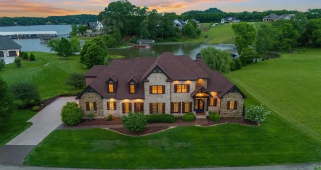 Custom Lakefront Estate in Prestigious Lowes Ferry Gated Community Listed for $2.25M