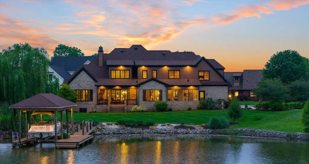 Spectacular Custom Lakefront Estate at 316 Spoondrift Ct in Prestigious Lowes Ferry Community Listed for 2 4