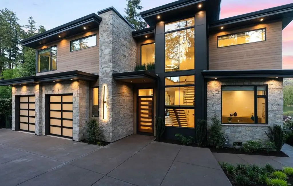 Stunning 4357 Southshore Blvd Estate 10M Contemporary Home Offering Panoramic Oswego Lake Views and Superior Entertaining 4