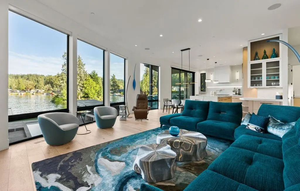 Stunning 4357 Southshore Blvd Estate 10M Contemporary Home Offering Panoramic Oswego Lake Views and Superior Entertaining 5