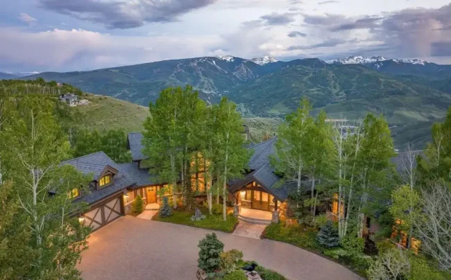 Private Mountain Haven with Timeless Craftsmanship and Sweeping Views Asks $9 Million