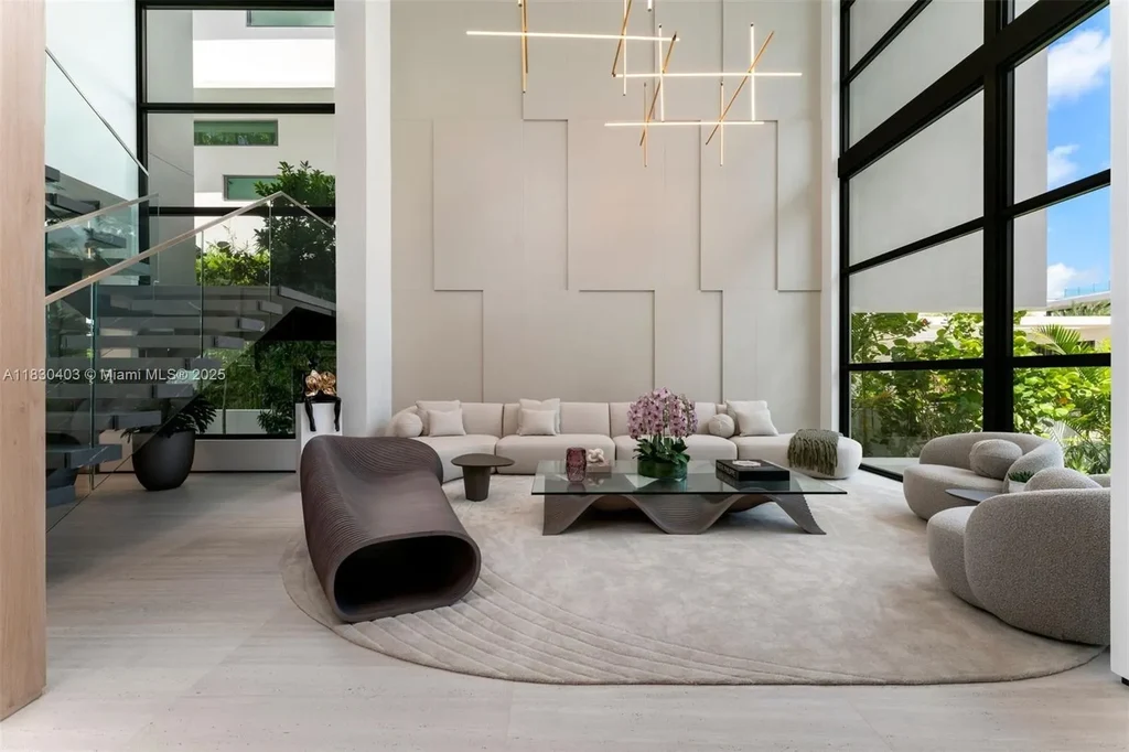 Custom Italian kitchen with Wolf appliances in Miami Beach home for sale
