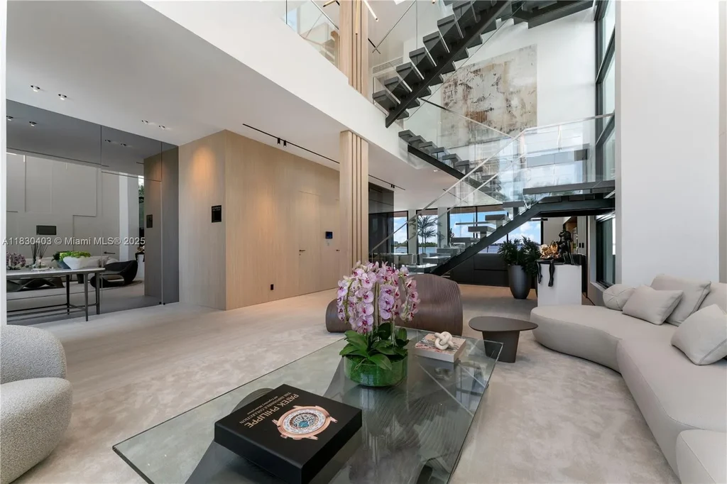Custom Italian kitchen with Wolf appliances in Miami Beach home for sale