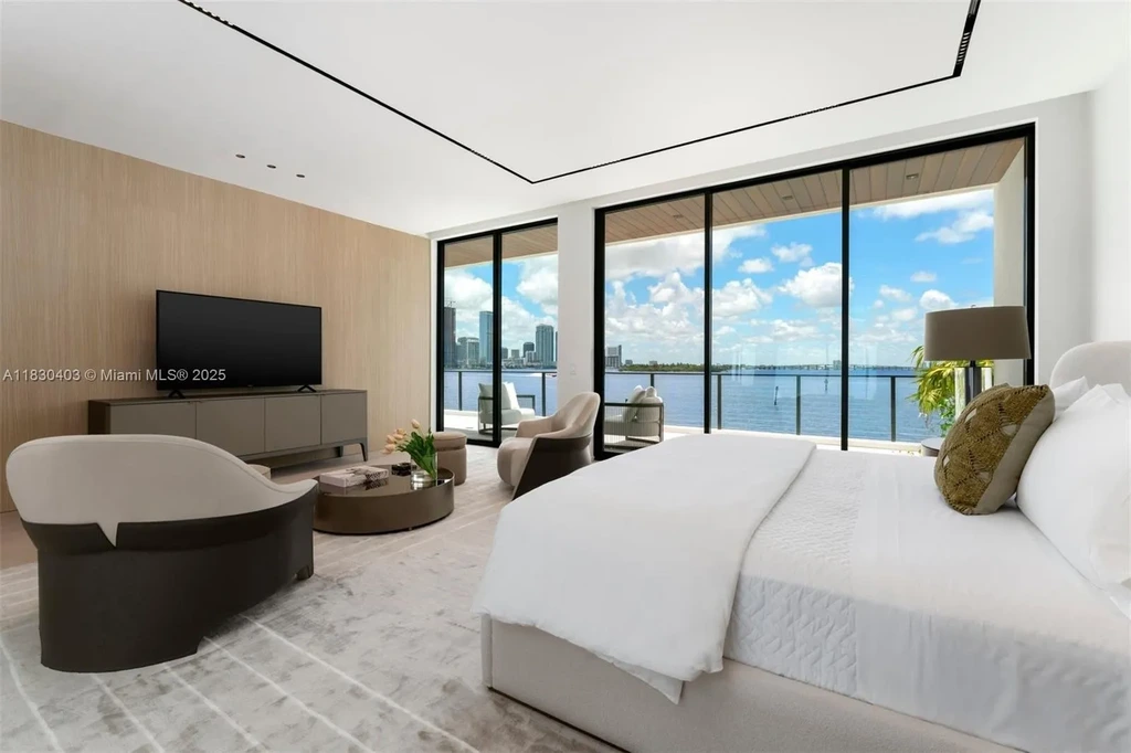 Custom Italian kitchen with Wolf appliances in Miami Beach home for sale