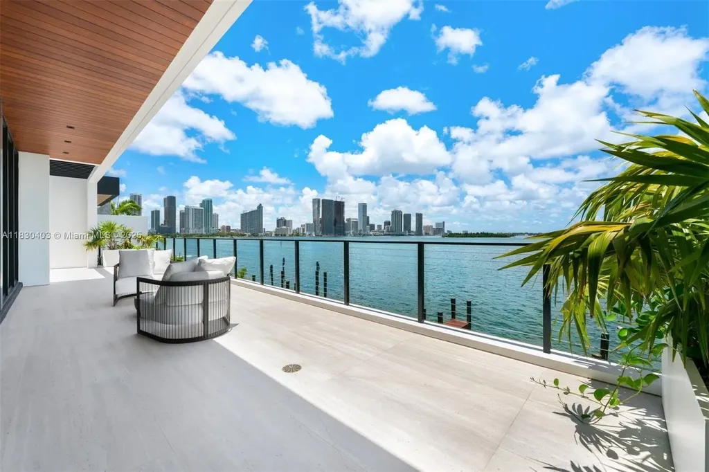 Custom Italian kitchen with Wolf appliances in Miami Beach home for sale
