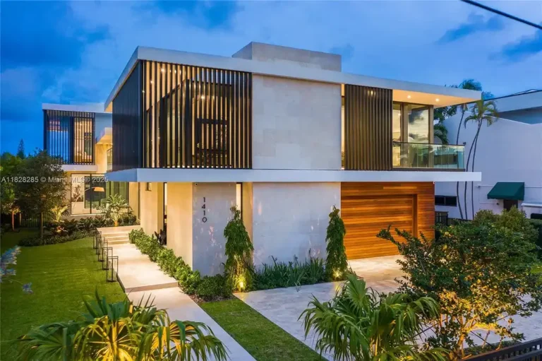 $14 Million Modern Waterfront Estate Showcases Smart Luxury in Miami Beach Real Estate
