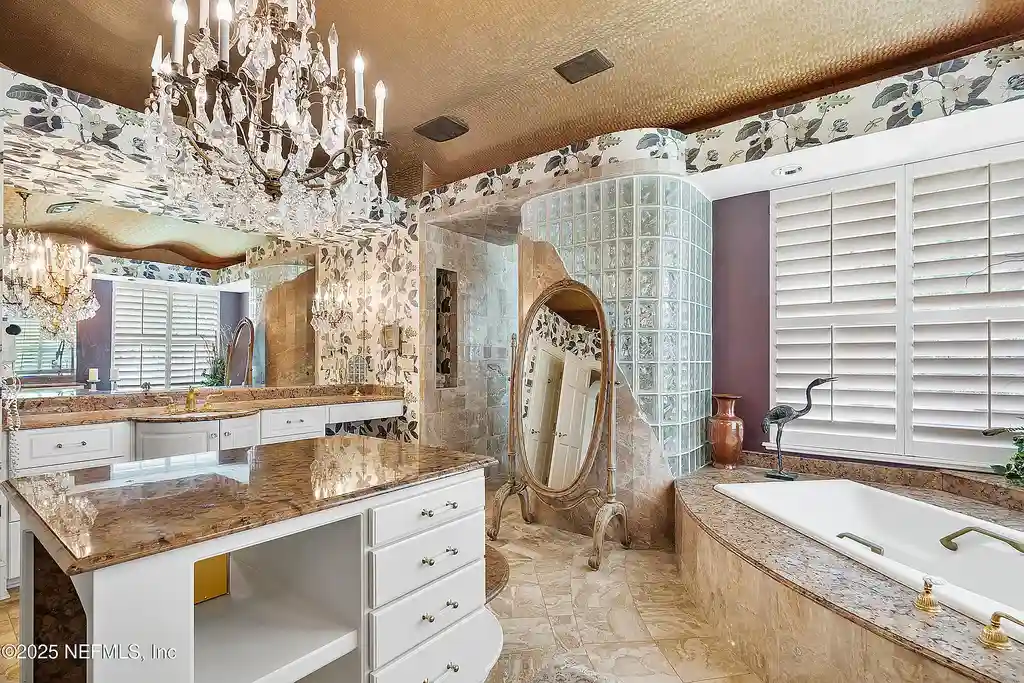 Intracoastal waterfront home for sale in Ponte Vedra Beach with private dock and gardens
