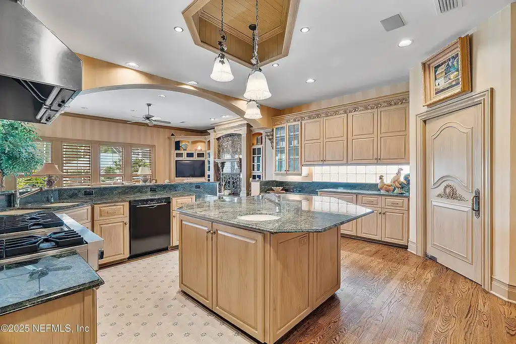 Intracoastal waterfront home for sale in Ponte Vedra Beach with private dock and gardens