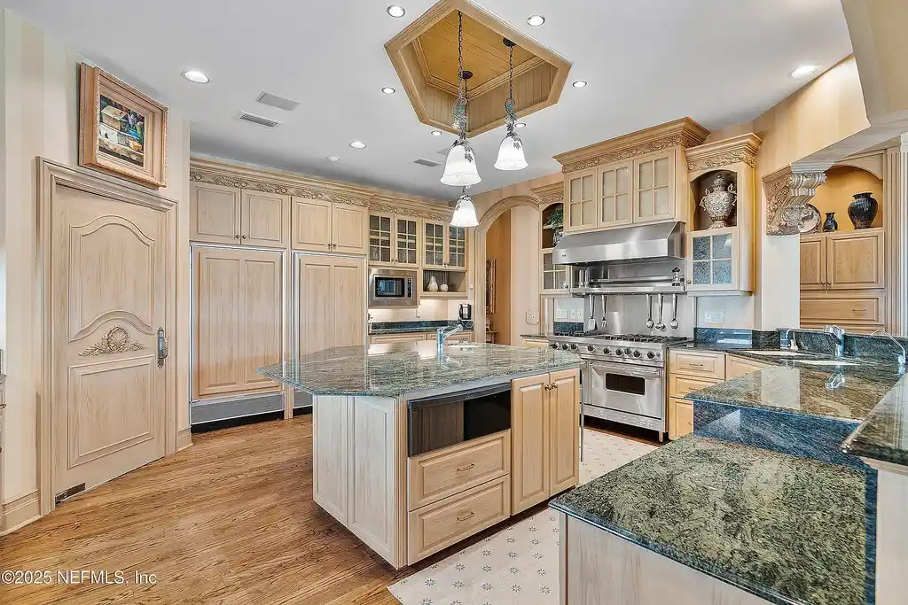Intracoastal waterfront home for sale in Ponte Vedra Beach with private dock and gardens