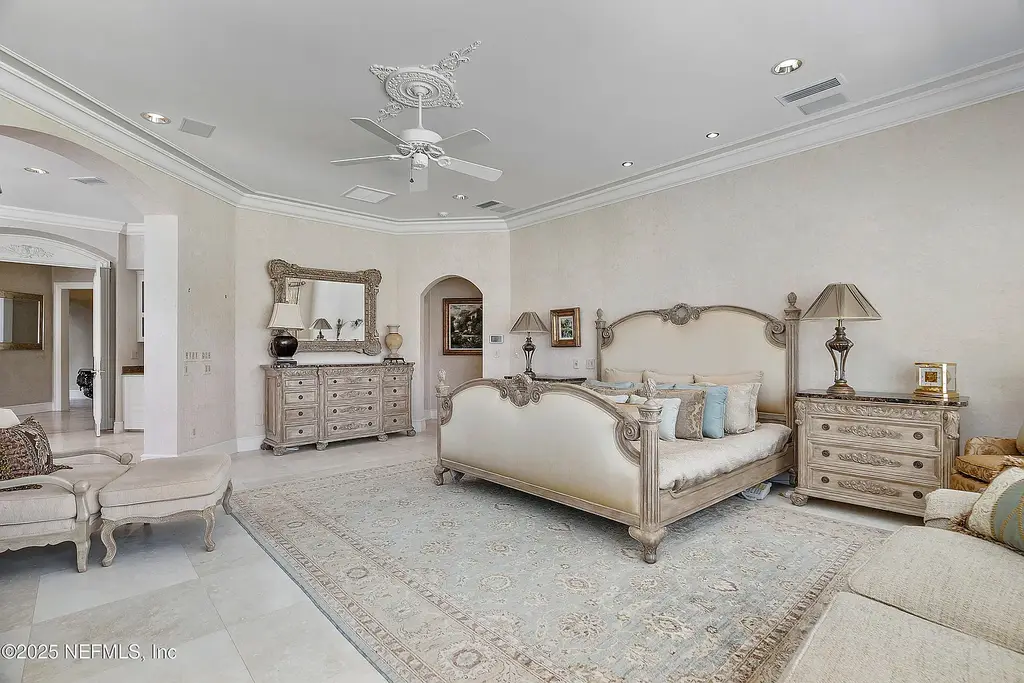 Intracoastal waterfront home for sale in Ponte Vedra Beach with private dock and gardens