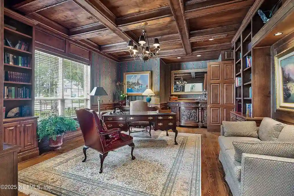 Intracoastal waterfront home for sale in Ponte Vedra Beach with private dock and gardens