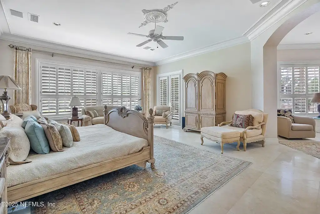 Intracoastal waterfront home for sale in Ponte Vedra Beach with private dock and gardens