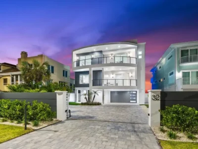 32 Gulf Blvd Lists for 10.3M Spectacular New Beachfront Estate in Indian Rocks Beach 1