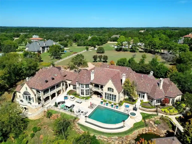 Château Du Lac Luxury: Gated $12 Million Estate Near Lake Grapevine Offers Serenity and Security
