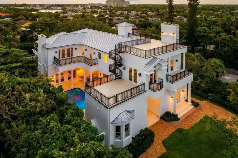 Stunning $7.6 Million Ocean Ridge Estate Boasts Rooftop Oasis, Luxe Interiors, and Steps-from-the-Beach Living