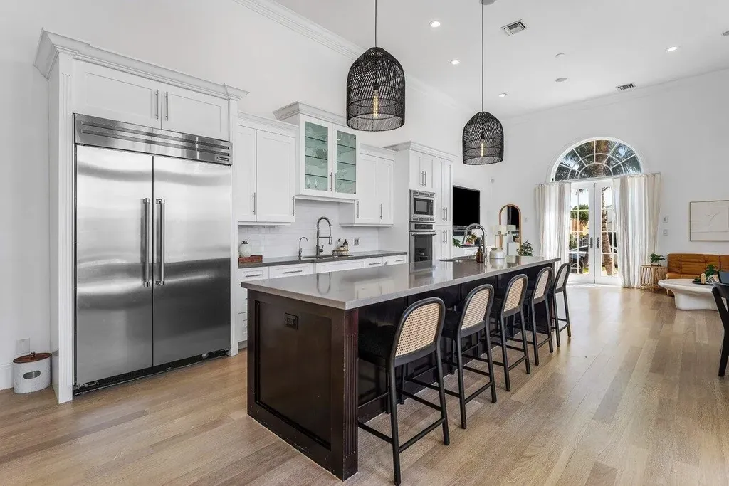 Rooftop terrace of 6080 Old Ocean Boulevard with panoramic Atlantic Ocean view and fireplace