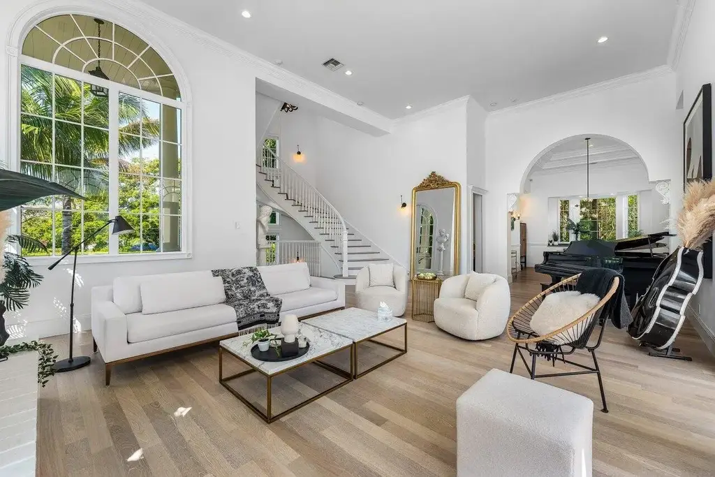 Rooftop terrace of 6080 Old Ocean Boulevard with panoramic Atlantic Ocean view and fireplace