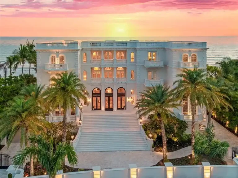 A Timeless $35 Million Architectural Gem Offers Gulf-Front Grandeur on Longboat Key