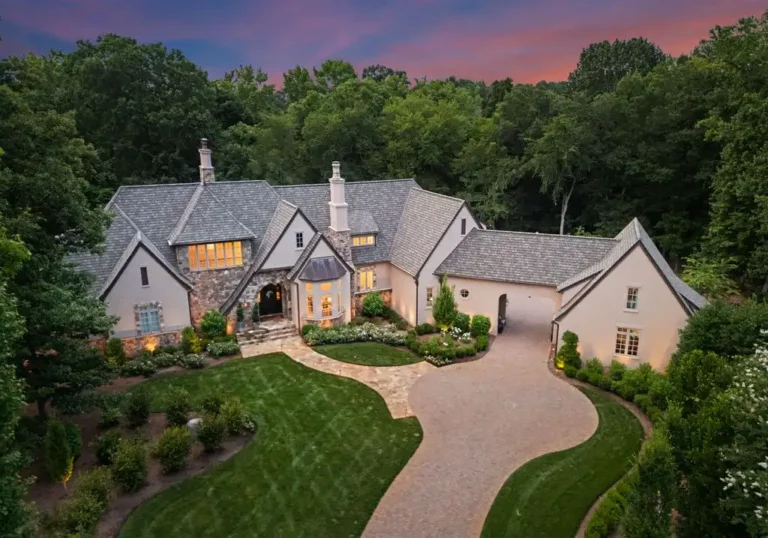 Elegant $4.5M North Carolina Estate Showcases Sophisticated Design and Classic Grandeur